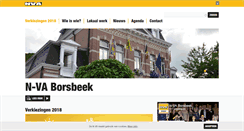 Desktop Screenshot of borsbeek.n-va.be