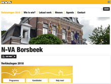 Tablet Screenshot of borsbeek.n-va.be