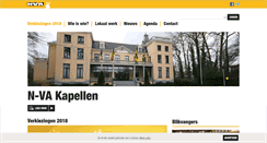 Desktop Screenshot of kapellen.n-va.be