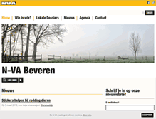 Tablet Screenshot of beveren.n-va.be