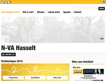 Tablet Screenshot of hasselt.n-va.be