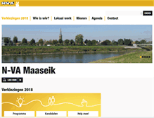 Tablet Screenshot of maaseik.n-va.be