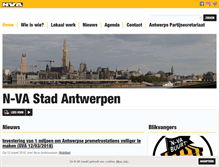 Tablet Screenshot of antwerpen.n-va.be