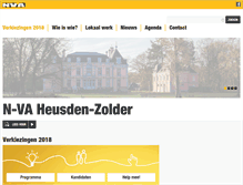 Tablet Screenshot of heusden-zolder.n-va.be