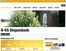 Tablet Screenshot of diepenbeek.n-va.be