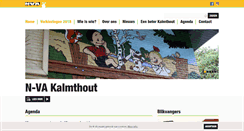 Desktop Screenshot of kalmthout.n-va.be