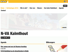 Tablet Screenshot of kalmthout.n-va.be