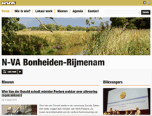 Tablet Screenshot of bonheiden.n-va.be