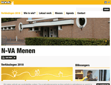 Tablet Screenshot of menen.n-va.be